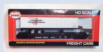 M/Power H/W Flat  Bed  Car  CP HO Scale (box may differ)