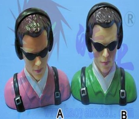 Haoye 1/6 Civil Pilot Figure 65x70mm (Green)