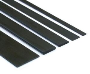 Carbon Fibre Flat Strip 6mm x 1mm x 1000mm  (1pc)
