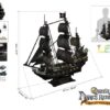 3D PUZZLE WITH LED UNIT - QUEEN ANNE'S REVENGE (293pc)