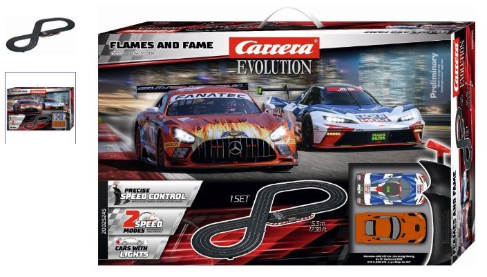 Carrera Evolution Flames and Fame Set 6.3m