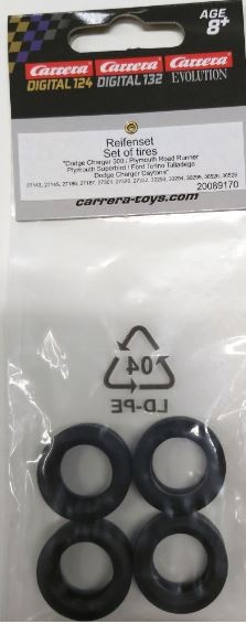 Carrera SET OF TYRES FOR CHARGER/TORINO/PLYMOUTH