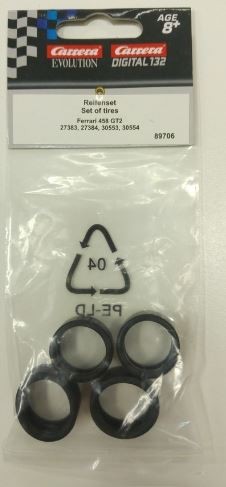 Carrera EVOLUTION SET OF TYRES FOR FERRARI 458 ITALIA GT2