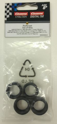 Carrera EVOLUTION SET OF TYRES FOR GT/DTM CARS