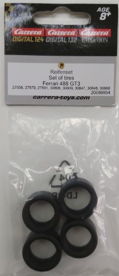 Carrera EVOLUTION SET OF TYRES FOR FERRARI 488