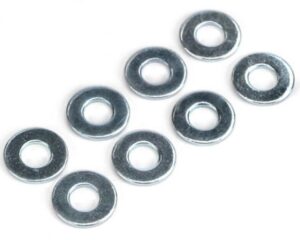 Dubro Flat Washers 4mm (8pc)