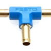 Festo Pneumatic Barbed T-Connector for 6mm Pipe