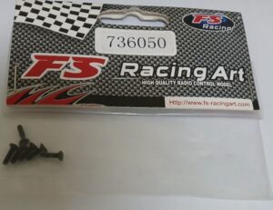 FS Racing Tapered Flat Cross Machine Screws M2x6mm (6pc)