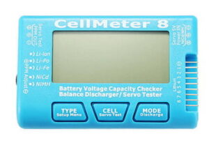Cellmeter 8 Battery & Servo Tester (Li-Ion/LiPo/Li-Fe/NiCd/NiMH)