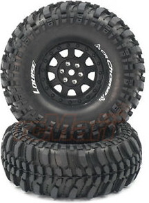Louise RC CR Champ 1.9" Black Crawler Mag/Tyre Set (2pc)