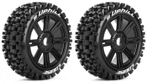 Louise RC B-Uphill 1/8 Buggy Tire Sport Black (2pc)