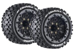 Louise RC MFT ST-Uphill Wheel Set Mounted 1/10 (2pc )
