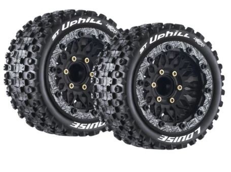 Louise RC MFT ST-Uphill Wheel Set Mounted 1/10 (2pc )