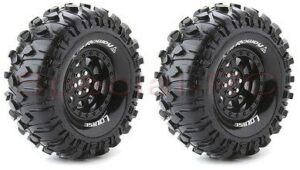 Louise RC CR Rowdy 1.9" Crawler Black Mag/Tyre Set (2pc)