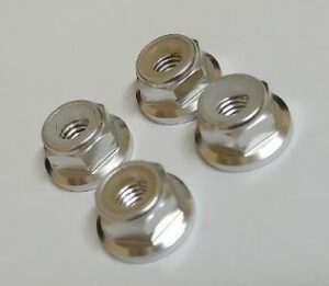 M4 Flanged Nylock Nuts (4pc)