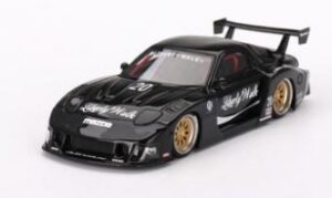 MiniGT Die-Cast MAZDA R-7 LB-Super Silhouette Liberty Walk Black RHD 1/64