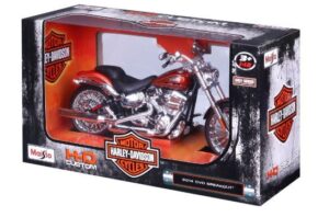 DIE-CAST HARLEY-DAVIDSON MOTORCYCLES (12 ASSORTED) 1/12
