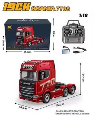 Hui Na Toys RC 1501 770S V8 Alloy Tractor Truck 1/18 RTR