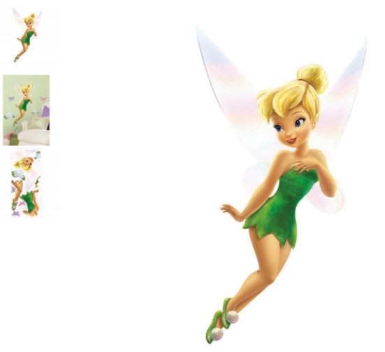 FAIRIES - TINKERBELL PEEL & STICK GIANT WALL DECAL
