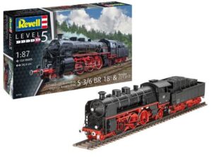 Revell EXPRESS LOCO S3/6 BR18(5) WITH TENDER 2'2'T KIT 1/87