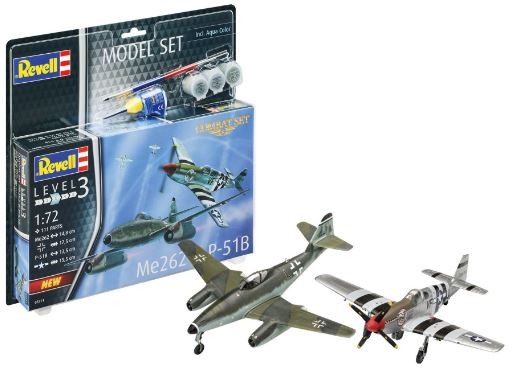 Revell COMBAT ME262 and P-51B MUSTANG KIT 1/72