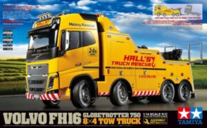 Tamiya R/C VOLVO FH16 GLOBETROTTER 750 8X4 TOW TRUCK