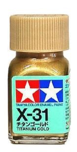 Tamiya X-31 Titanium Gold Enamel (10ml)