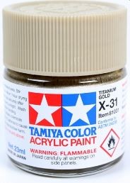 Tamiya X-31 Titanium Gold Acrylic (23ml)