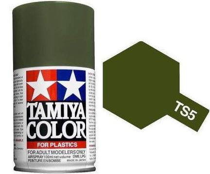 Tamiya TS-5 Olive Drab Paint (For Hard Plastics)