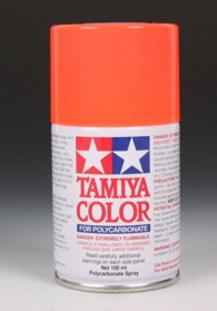 Tamiya PS-20 Flourescent Red Paint