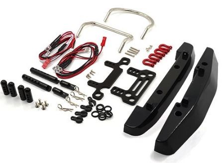 Rock Crawler Front and Rear Bumper w Heavy Duty Shackle
