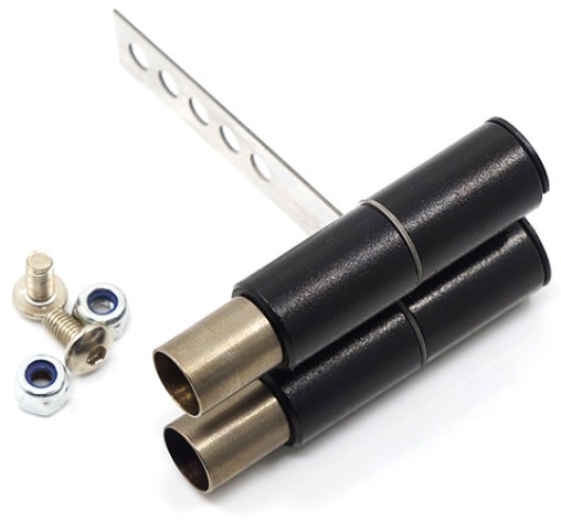 Yeah Racing Scale Twin Exhaust Tips 1/10
