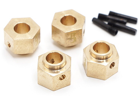 TRX4 12mm Brass Wheel Hex Nuts