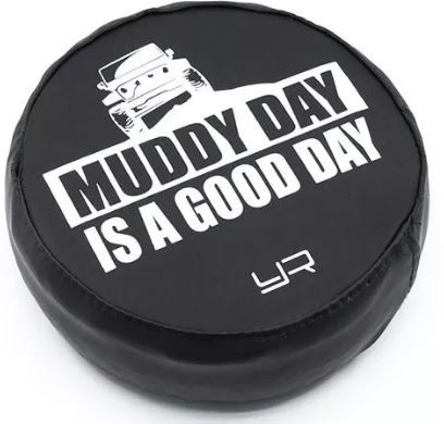 Yeah Racing 1.9" Rock Crawler Tire Cover - Muddy Day is a Good Day